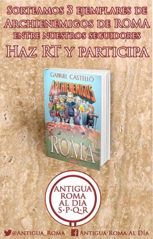 Síguenos y haz RT para entrar en el sorteo de tres ejemplares de Archienemigos de Roma de Gabriel Castelló <a href="/Sertorivs/">Gabriel Castelló</a>