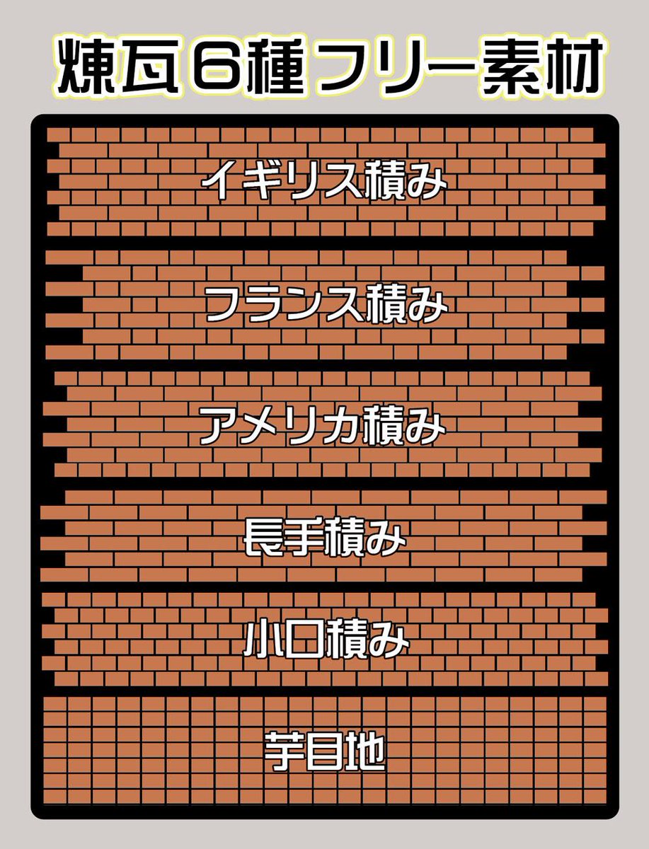 代々木デッサン教室 先日デジタル背景コースの授業で使ったレンガ素材をpixivにアップいたしました 講師が仕事でも使っているものです レンガ フリー素材６種 Png 代々木デッサン教室 Pixiv Http T Co Znlucqnhho Http T Co Of31qtqytq