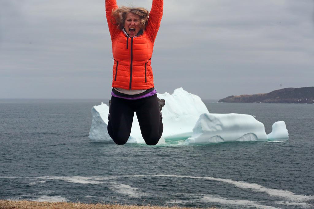 IcebergQuest's tweet photo. @CTVCanadaAM Still jumping with #iceberg joy #StJohns #Newfoundland 👯
#Torbay #tourcanada #expectBIGthings #IQTour 😊 http://t.co/nsOaRR8gRM