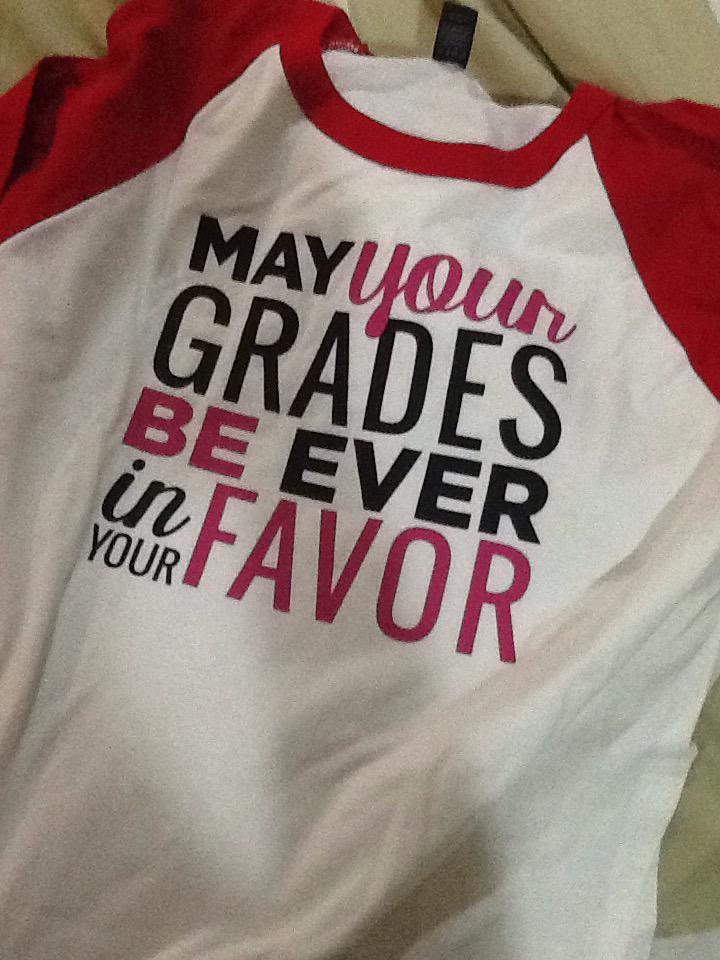 susankotch's tweet photo. My new shirt making its school debut today. #casualfriday #keepthosegradesup http://t.co/TFCFLbzERk