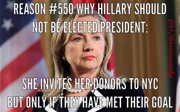 576reasonswhy's tweet photo. #550 why @HillaryClinton should not be elected President #payforplay #donorscandal http://t.co/db90j1dhHQ