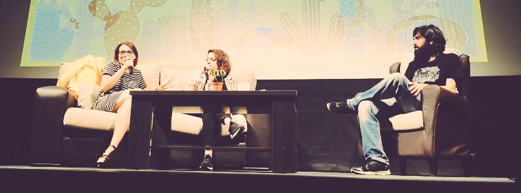 Teresa_Segura's tweet photo. Divertidísima ponencia de @EvieMmm y @silviabril en @CjAlmeria , grandes profesionales, amigas y cómicas! #Cinejoven http://t.co/uEYFkXiETg