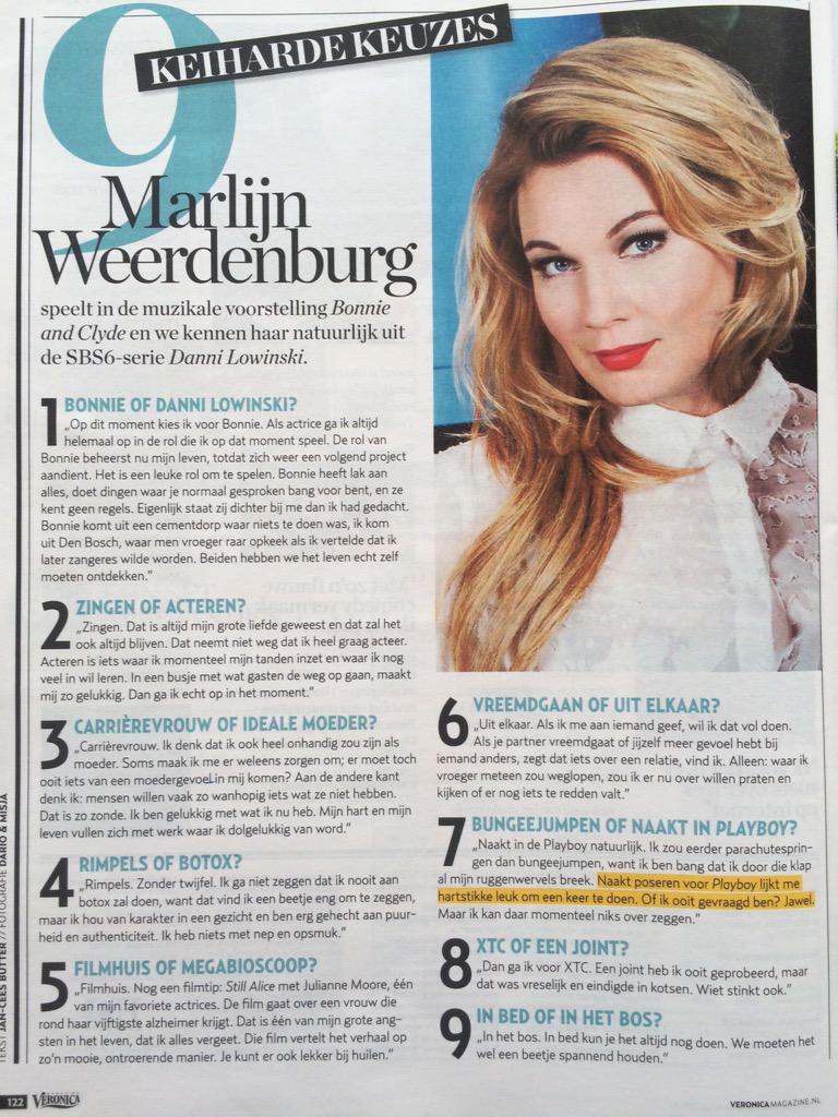 Marlijn Weerdenburg on Twitter: "Deze week in @VeronicaMag ...