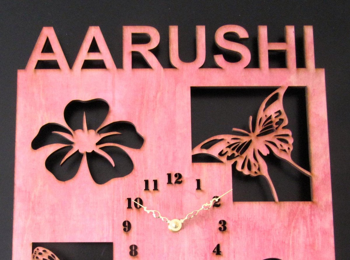 artbiheart's tweet image. Personalized wall clock for kids with flower and butterflies. etsy.com/listing/227423… #Etsy #FlowerClock