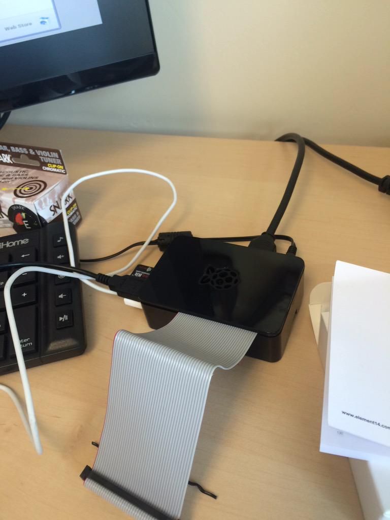 moyoteg's tweet photo. Getting our raspberry pi setup #ringseven #innovationFriday #hardwork @Raspberry_Pi @RingSeven http://t.co/C8PpuIhAvP