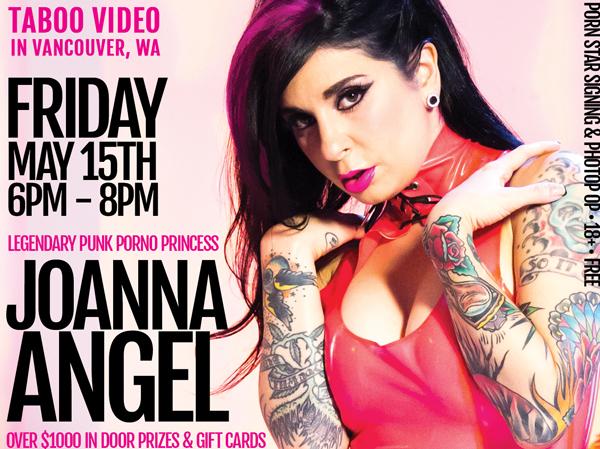 TabooVideo's tweet photo. .@JoannaAngel at Taboo Video in #VancouverWA NEXT WEEK! MAY 15th 6PM - 8PM #portland #pdx #pornstar #pdxxx #pdxevents http://t.co/bCzCj45LDH