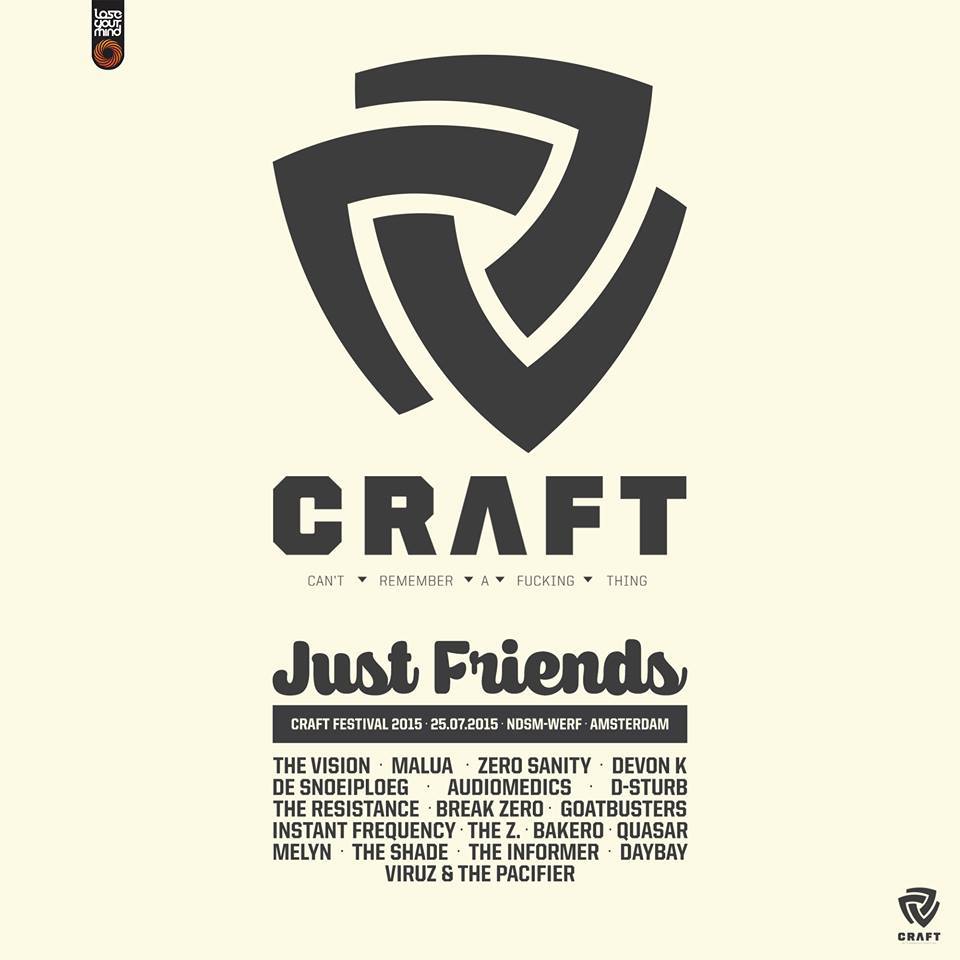 FestivallingCOM's tweet photo. Line-up #JustFriends stage at @loseyourmindnl's #CRAFTFestival 25th July! http://t.co/idhSlrXgnF