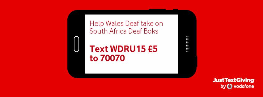 WalesDeafRugby's tweet photo. You can also donate to our charity by text message http://t.co/3hdFsxJkWo