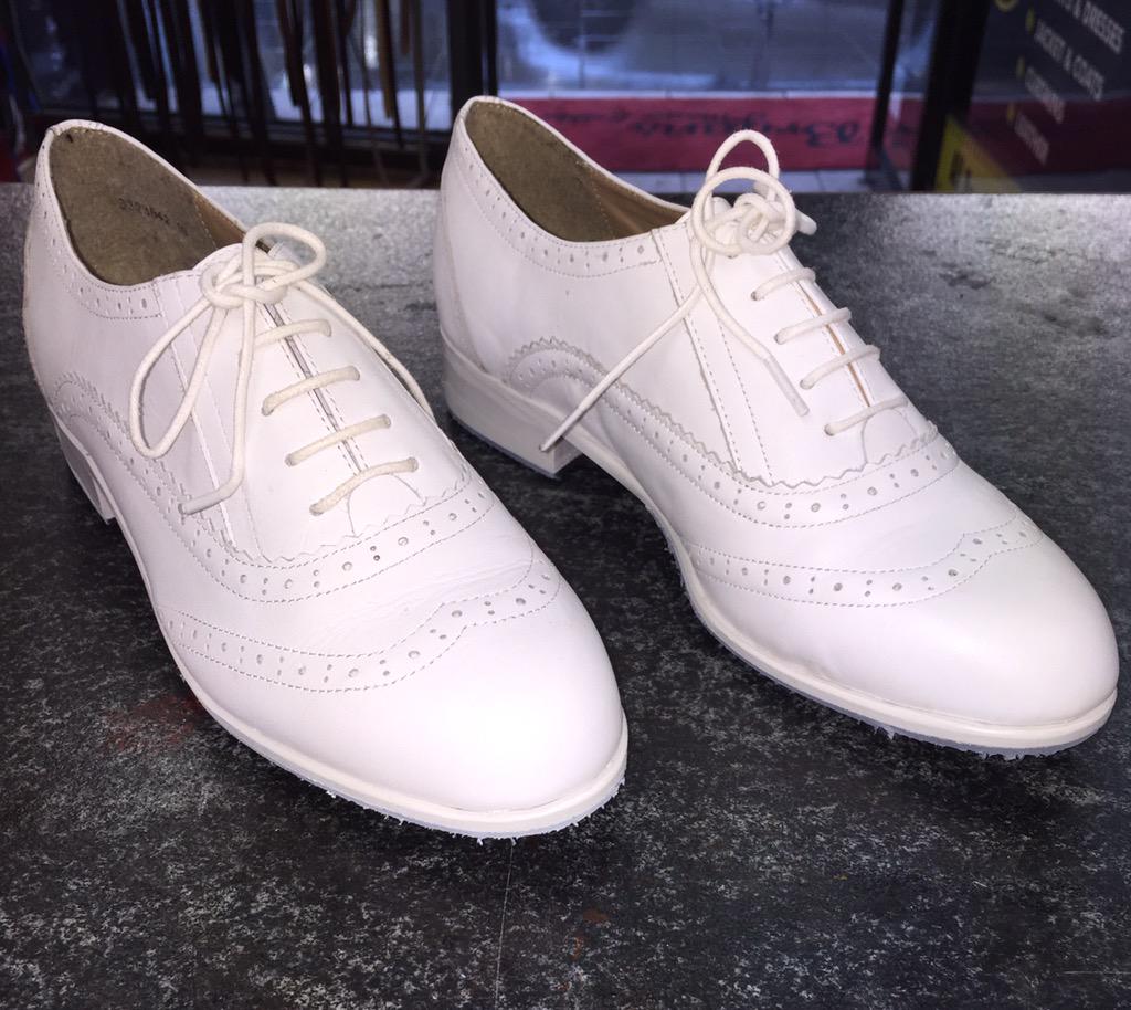 ⚡️👟⚡️👟⚡️👟 White non slip dancing soles for TAKE THAT who play the 3arena tonight and tomorrow #TakeThatLive2015