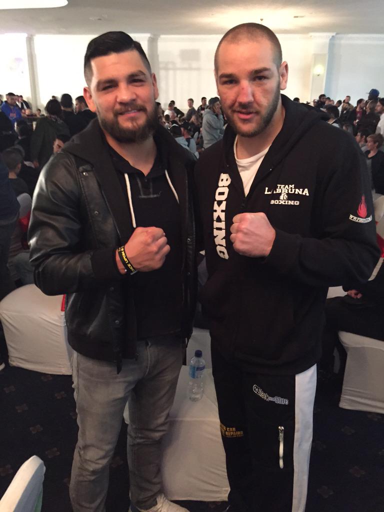 Bumped into Brian Vera after my team mate <a href="/JoelCamaKO/">Joel CamaKO</a> won his fight via KO.