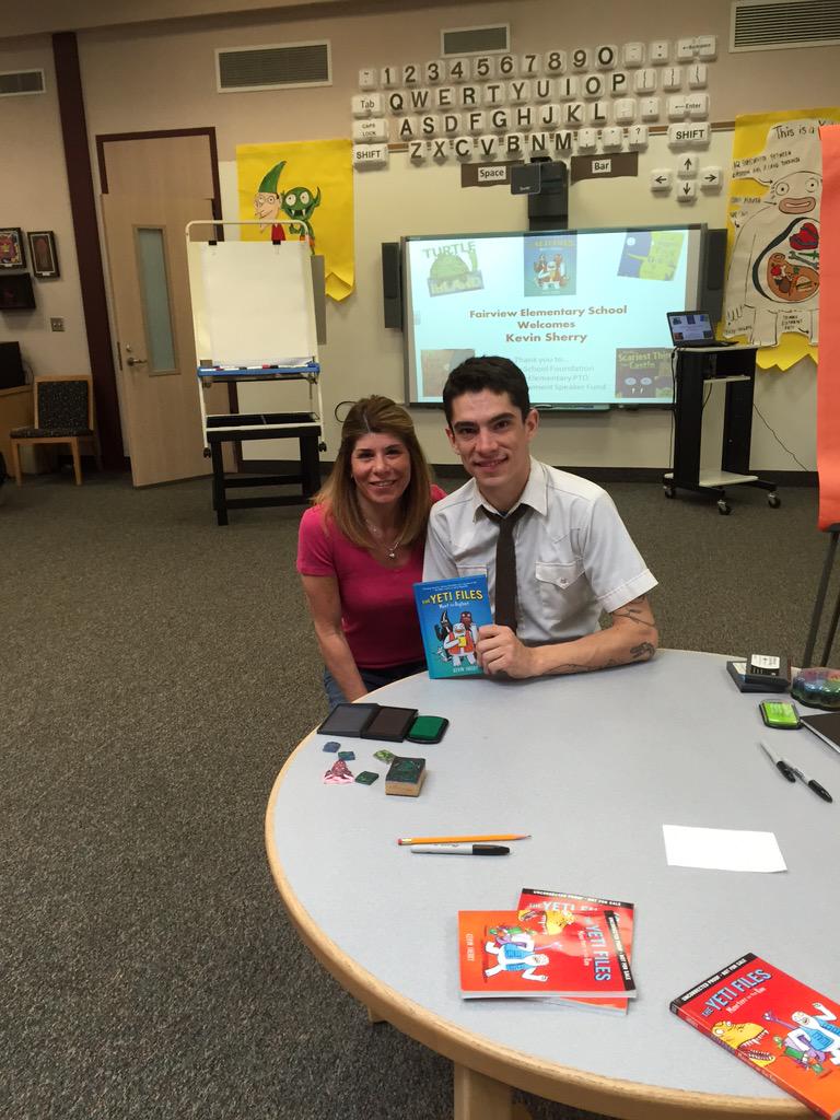 FESsharp2's tweet image. Meeting and book signing with author, Kevin Sherry! #theyetifiles