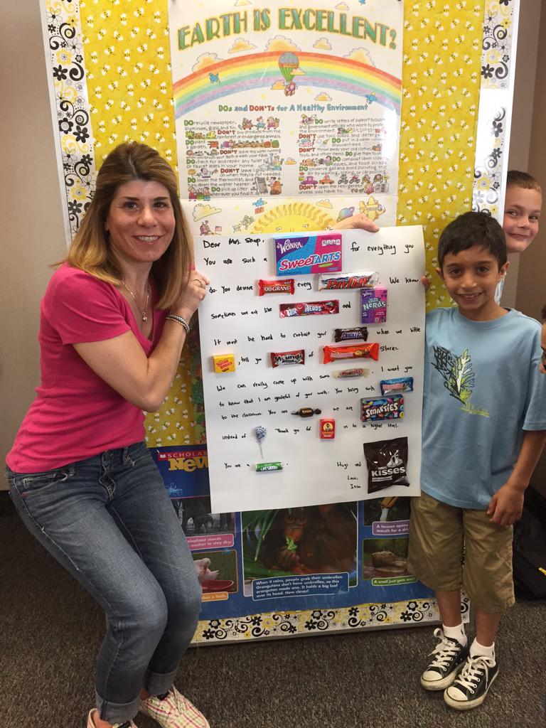 FESsharp2's tweet image. What a great ending to teacher appreciation week!!  How cute is this?!