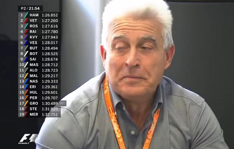 息子の地元での走りを見守るアロンソ父 #f1jp