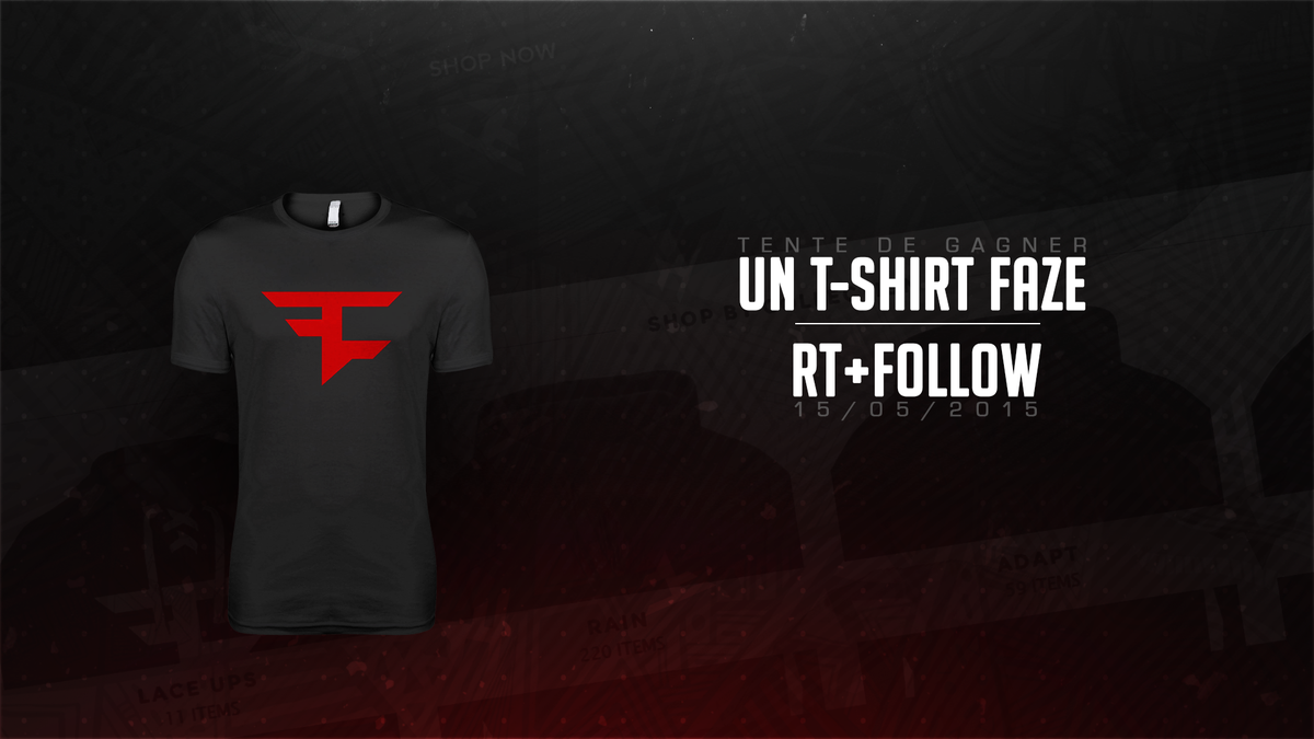faisalzrrr's tweet image. #Concours RT + FOLLOW pour win un Tshirt FaZe ! [Deadline: 15/05/2015]