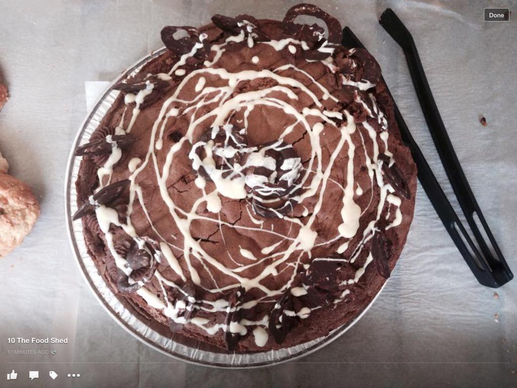 10thefoodshed's tweet photo. Giant #glutenfree triple layer chocolate cake. Huge, naughty but oh so lovely! #FF #FoodieWeekends #Wiltshire http://t.co/YcNxkgykfI