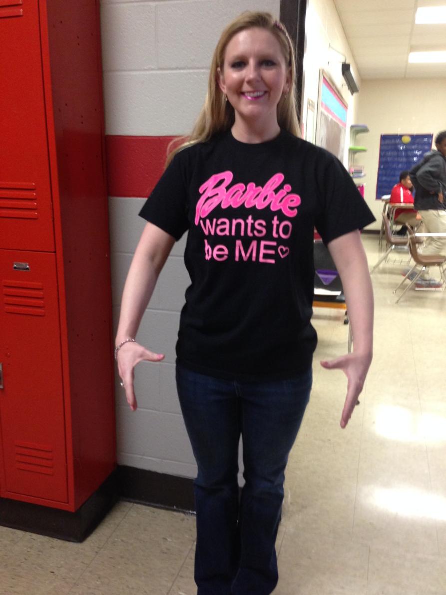 GMS also has Barbie here today! Celeb Day!! #ILoveTNTeachers @SCSK12Unified