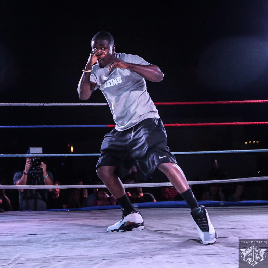 AndreBerto's tweet photo. Back in Haiti, blessed to be putting on our first charity #boxing event on this rich soil. 📷: @trappfotos #BlessUp http://t.co/A20jFXgi7t
