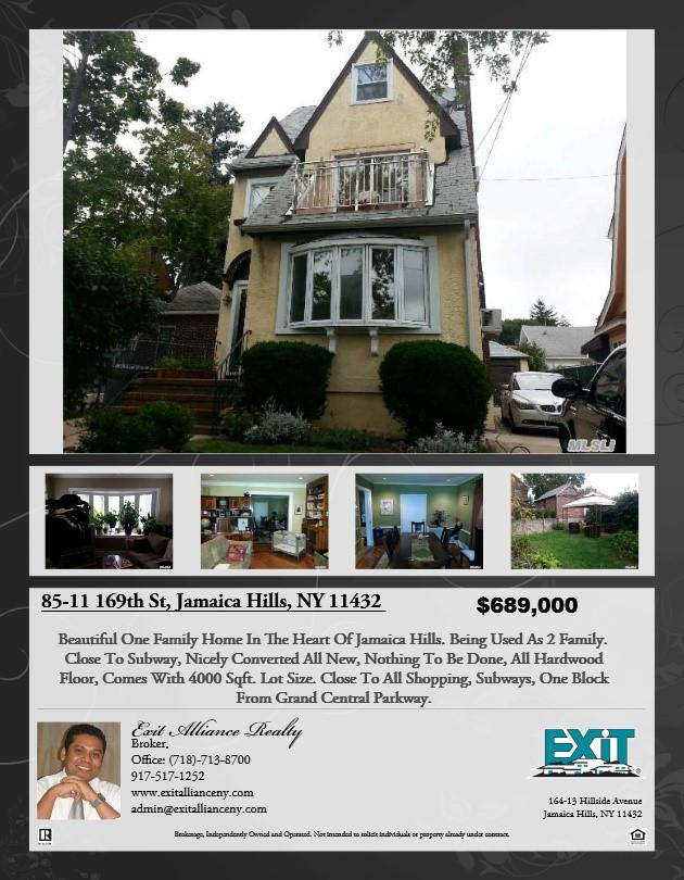 ExitAlliance's tweet photo. Just Listed, Beautiful One Family Home In The Heart Of Jamaica Hills!! Call us for more information!! http://t.co/5U2Xk2Fiih