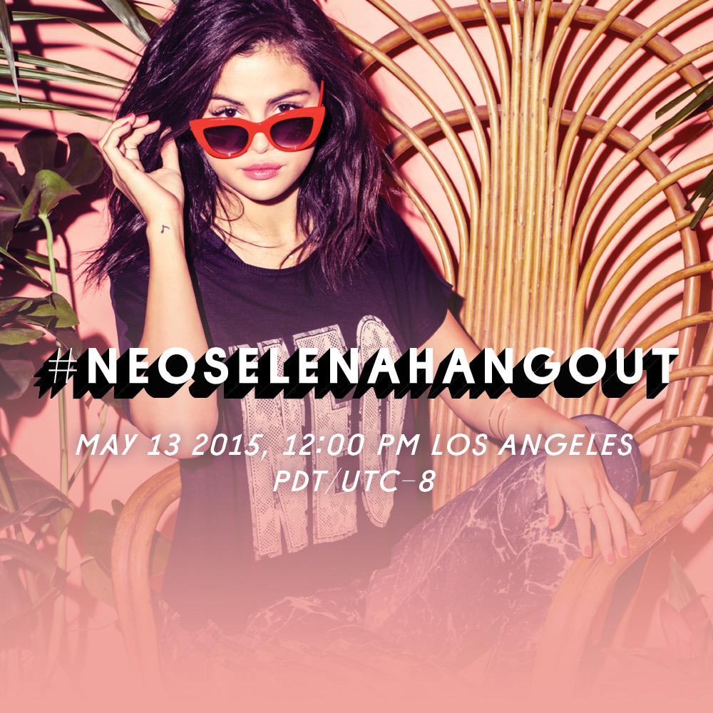 selenagomez's tweet image. 5 days till my Google Hangout with @adidasneolabel! Tweet your questions with #NEOSelenaHangout &amp;amp; I'll answer live