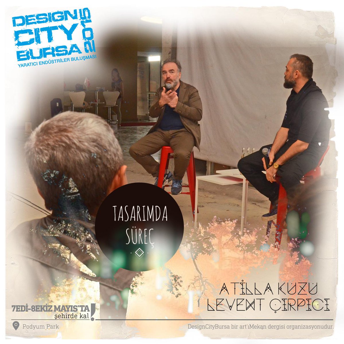 DesignCityBursa's tweet photo. Atilla Kuzu ve Levent Çırpıcı, 'Tasarımda süreç sonuçtan bağımsız mıdır?' diye soruyor. http://t.co/sK0jbRIx5D