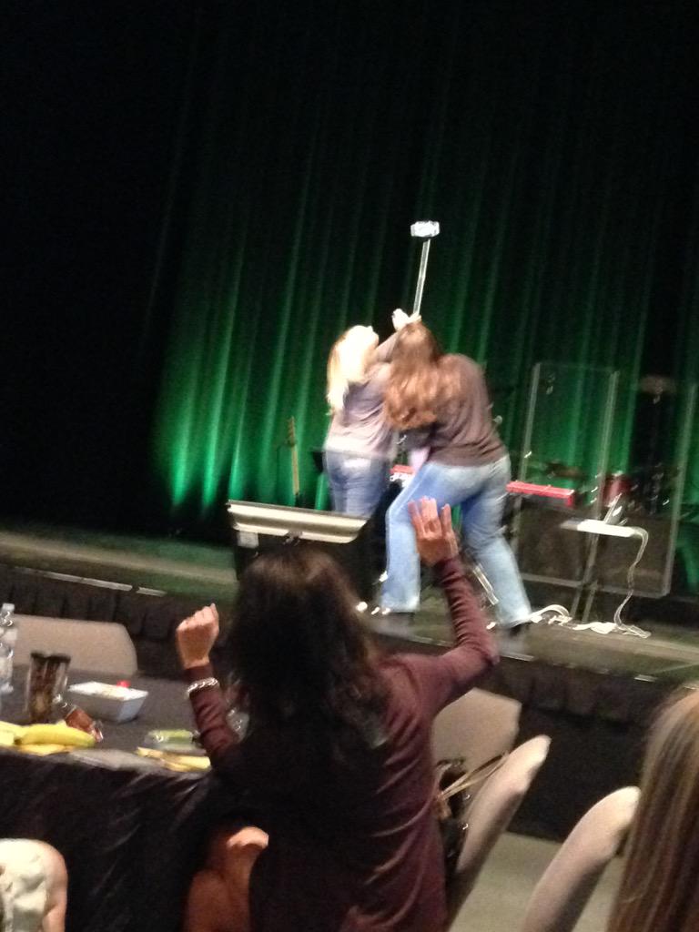 marianneKTIS's tweet photo. Lovin' the selfie stick at #cmbsummit2015 http://t.co/l1l7tWCTGV