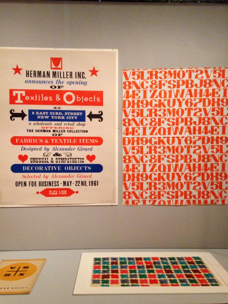 LangeAlexandra's tweet image. There's a little shrine to Alexander Girard @cooperhewitt #howposterswork Original drawing for trefoil.