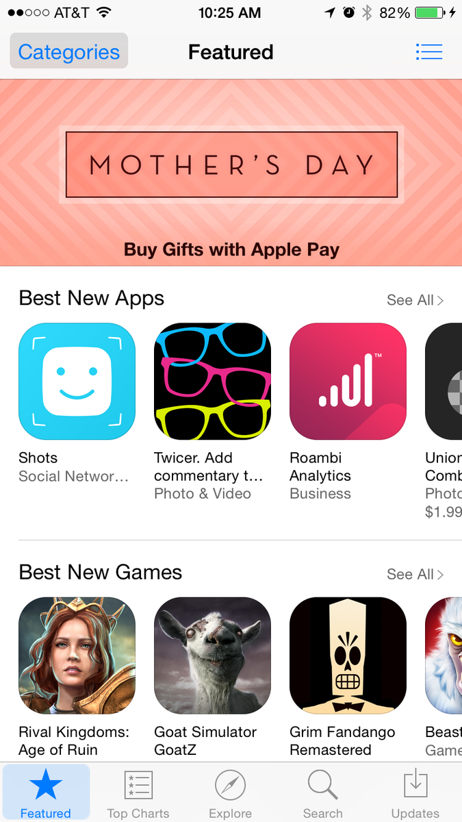 petergambino's tweet photo. WOW! @shots Featured in the App Store. Front Page! Best New Apps! @john @sammy Great Job! #shots http://t.co/Ho7kLG4wHP