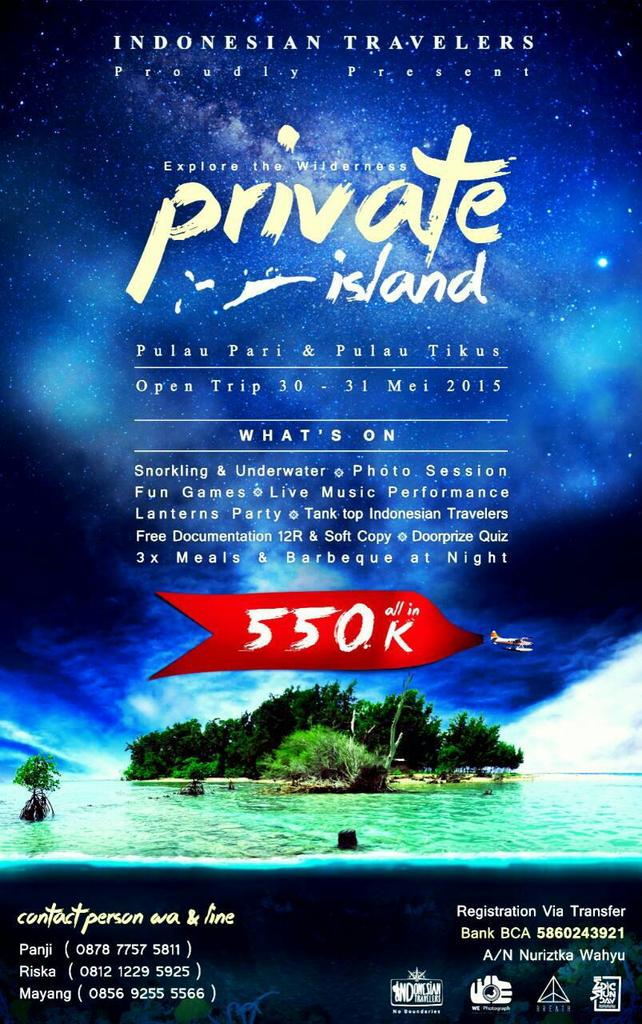 Ganks.. mengingatkan kembali, kita mau adain trip nih. Siapa yg mau join?