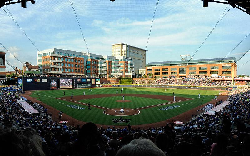 DurhamBulls's tweet photo. Think the DBAP has the best view in @MiLB? Vote now in #MiLBBestSeat in the House contest: http://t.co/WGuKefZFzc http://t.co/F0ag9scE6t