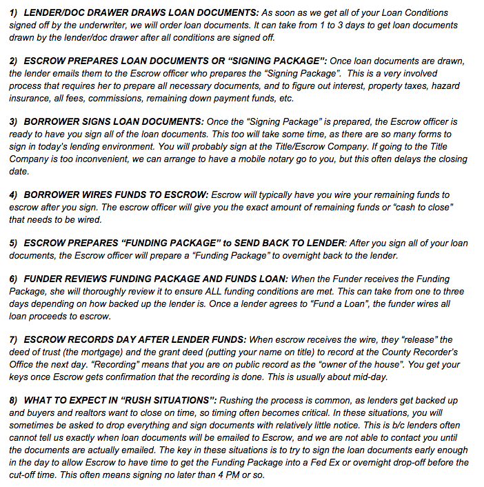 fastagent's tweet image. #RealEstate #LoanDocs Closing Process, brought to you by @JVM_Lending . #protip