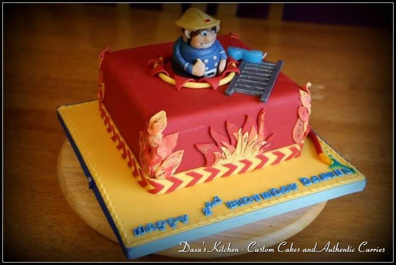 Daxaskitchen's tweet photo. This was a #FiremanSam Cake that was #Dairyfree! http://t.co/ajdCLMSRlw