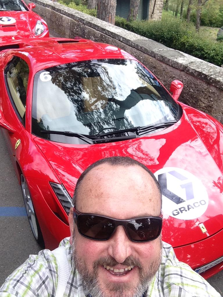 glascraftuk's tweet photo. Enjoying @GracoInc DLC trip driving a Ferrari around the Chianti region in Tuscany #gracoquality http://t.co/MN2KoeR5KG