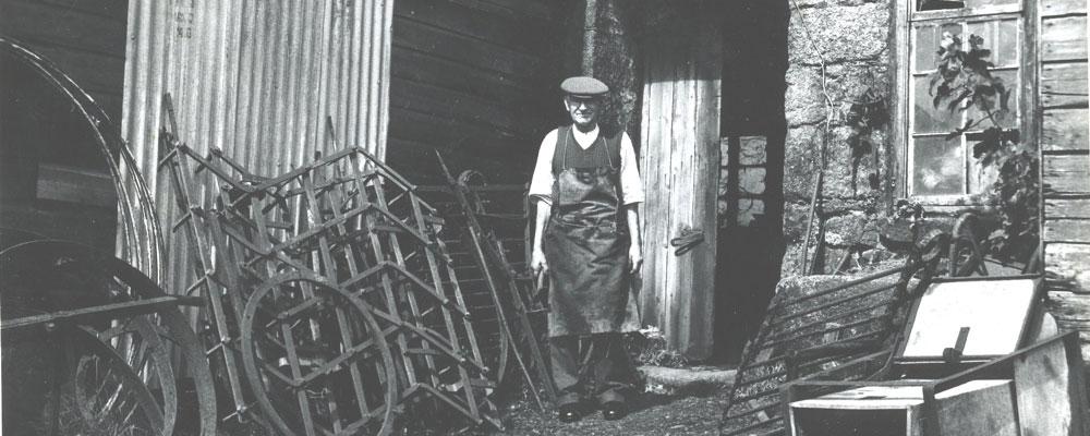 Alfred John Pellow: Blacksmith of Trenear circa 1966 #Poldarkmine #Poldark #Cornishmining #Miningheritage