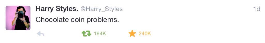 DirectionerInt's tweet photo. Remember when Larry was making a contest on who can it chocolate coins the fastest? Join #IAMDIRECTIONER Movement. 😊 http://t.co/vp4ggFNuyN