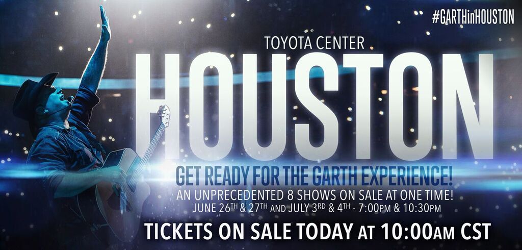 garthbrooks's tweet photo. Houston hit RT if YOU are ready for Garth! Tickets on sale NOW http://t.co/Ynn139lSuY -TeamGarth #GarthInHouston http://t.co/gRWcu90mti