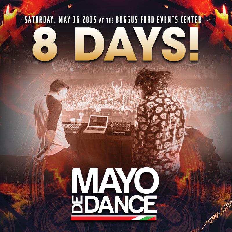 mayodedance's tweet photo. RT - today we choose a winner! Only 8 days remain until Mayo de Dance​, ready to rage with Zeds Dead &amp; Hunter Siegel? http://t.co/8ZwfGxdxGW