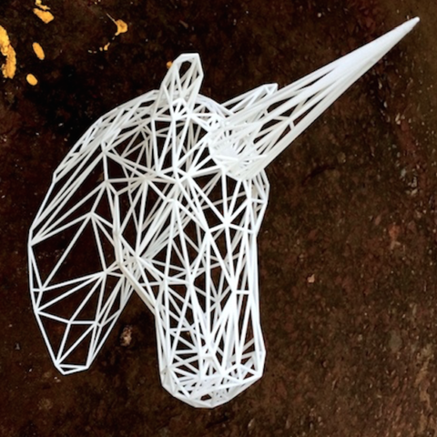 Cults3D's tweet photo. Download the Wire Unicorn Head Statue by the fantastic @3by3D http://t.co/J3c3YKUbfL #3Dprinting #horse http://t.co/uusWR2gQJx