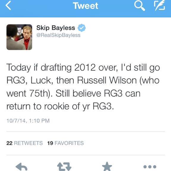 BleacherReportU's tweet photo. Here's (just) 10 of the dumbest shit Skip Bayless has ever said 😒 smh: http://t.co/a3CsAXb2yL | http://t.co/xv9ZN7yWYS