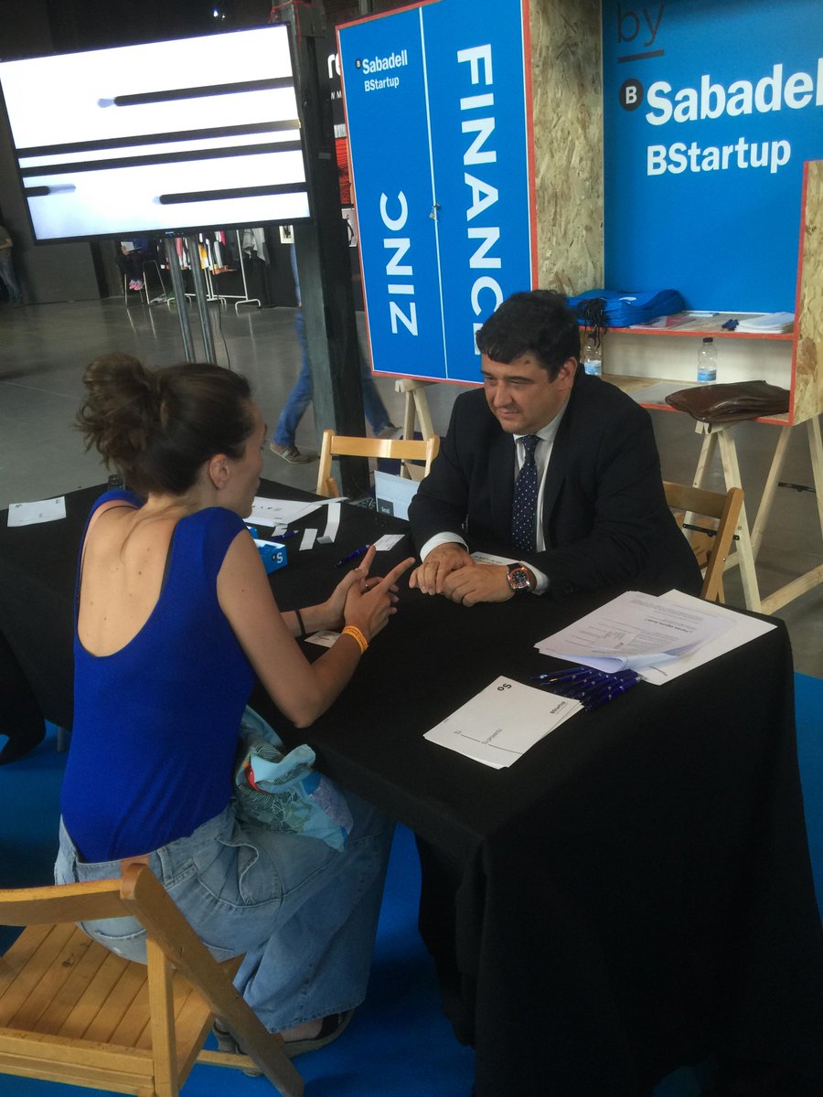 zincshower's tweet photo. #Zincshower Emprendedores! .@bancosabadell .@bstartup os atiende y asesora gratuitamente en su stand  @mataderomadrid http://t.co/zDqE1SPkX0