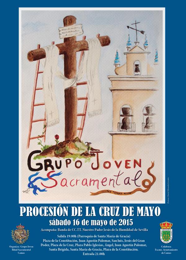 Cartel de la Cruz de Mayo de <a href="/GranPoderCamas/">Hdad. Sacramental de Camas</a>.
<a href="/Gj_sacramental/">Grupo Joven S. Camas</a> <a href="/BCTHumildad/">Humildad</a>
