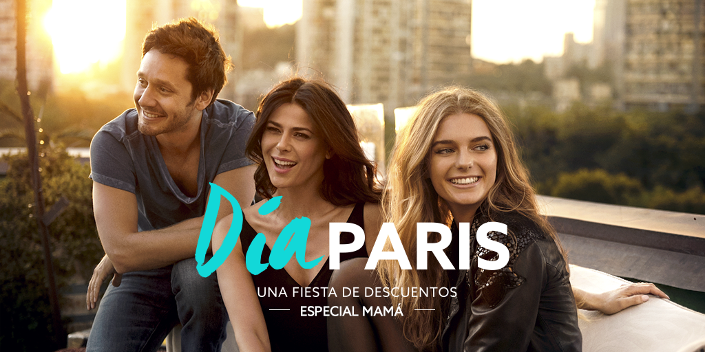 tiendas_paris's tweet photo. Ya comenzó #DÍAPARIS ¡Aprovecha los descuentos y participa por una GC de $100.000 haciendo RT! http://t.co/f5PExDfsFe http://t.co/jgEfzGERzK