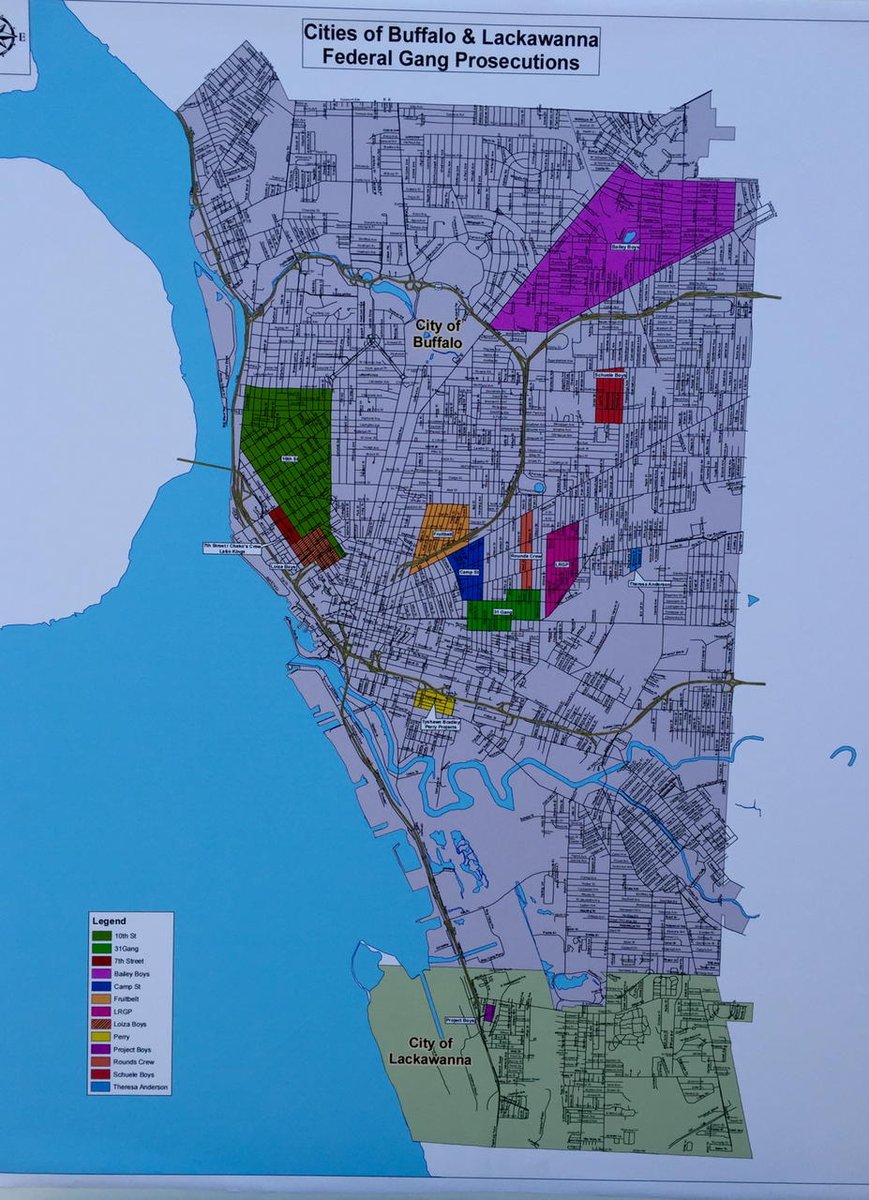 WBEN's tweet image. FBI in Buffalo rounds up gangs in Buffalo and Lackawanna