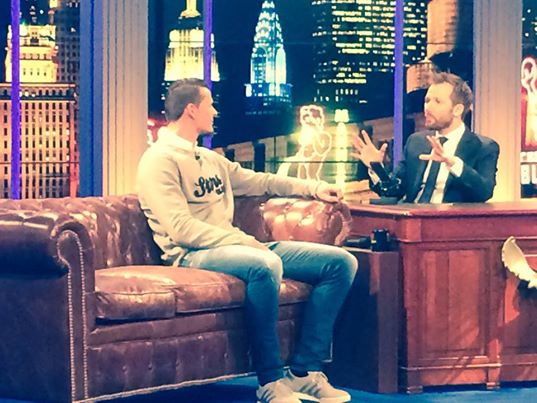 DanVanBuyten's tweet photo. Ce soir je suis dans le Dan Late Show de @DanGagnon J'y parle  notamment de ma collection pour @Starsmade #fashion http://t.co/WyGzQjIXty
