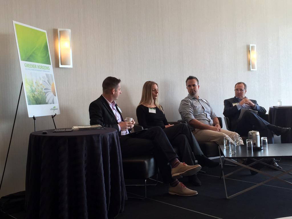 CSR breakfast for YVR biz leaders. Panel is tackling tough issues. <a href="/bullfrogpower/">Bullfrog Power</a> <a href="/wearechimp/">Charitable Impact</a> <a href="/NaturesPath/">Nature's Path Organic</a> <a href="/junxion/">Junxion</a>