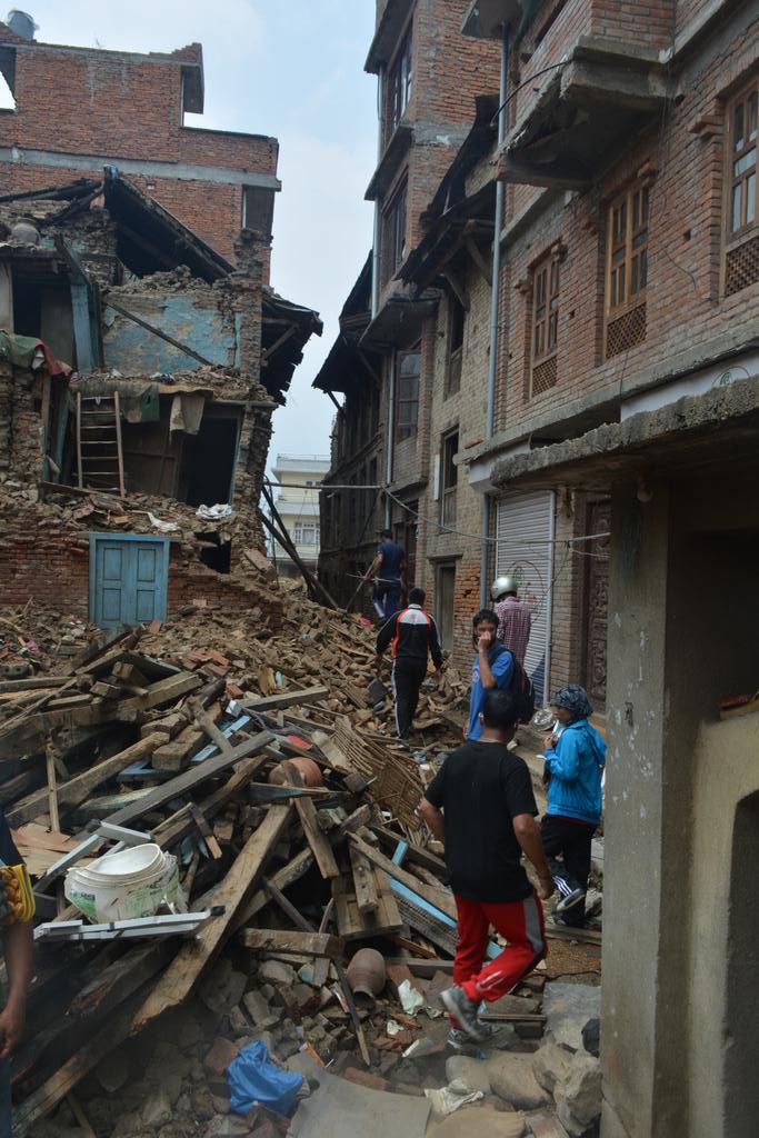 wetravelnepal's tweet image. #supporting the #team at #Harisiddhi, Lalitpur to help #casualties of #NepalEarthquake. 
#NepalearthquakeRelief