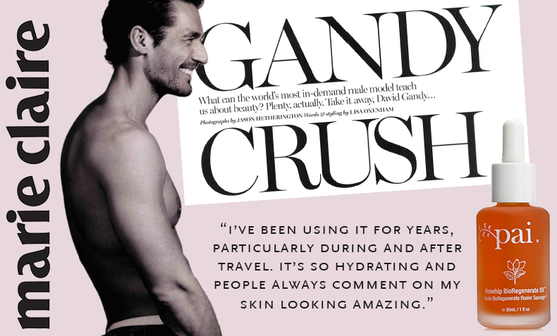 PaiSkincare's tweet image. Want to know the secret to #DavidGandy&apos;s flawless body.. - sorry, skin? #modelsecrets