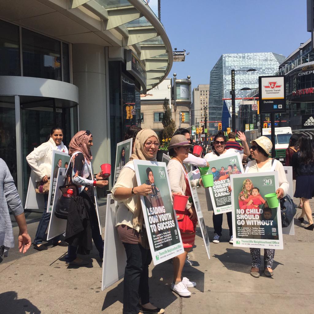 tno30th's tweet photo. @TNOthorncliffe support our fundraising event at Dundas Square http://t.co/h6bCxXSxLz