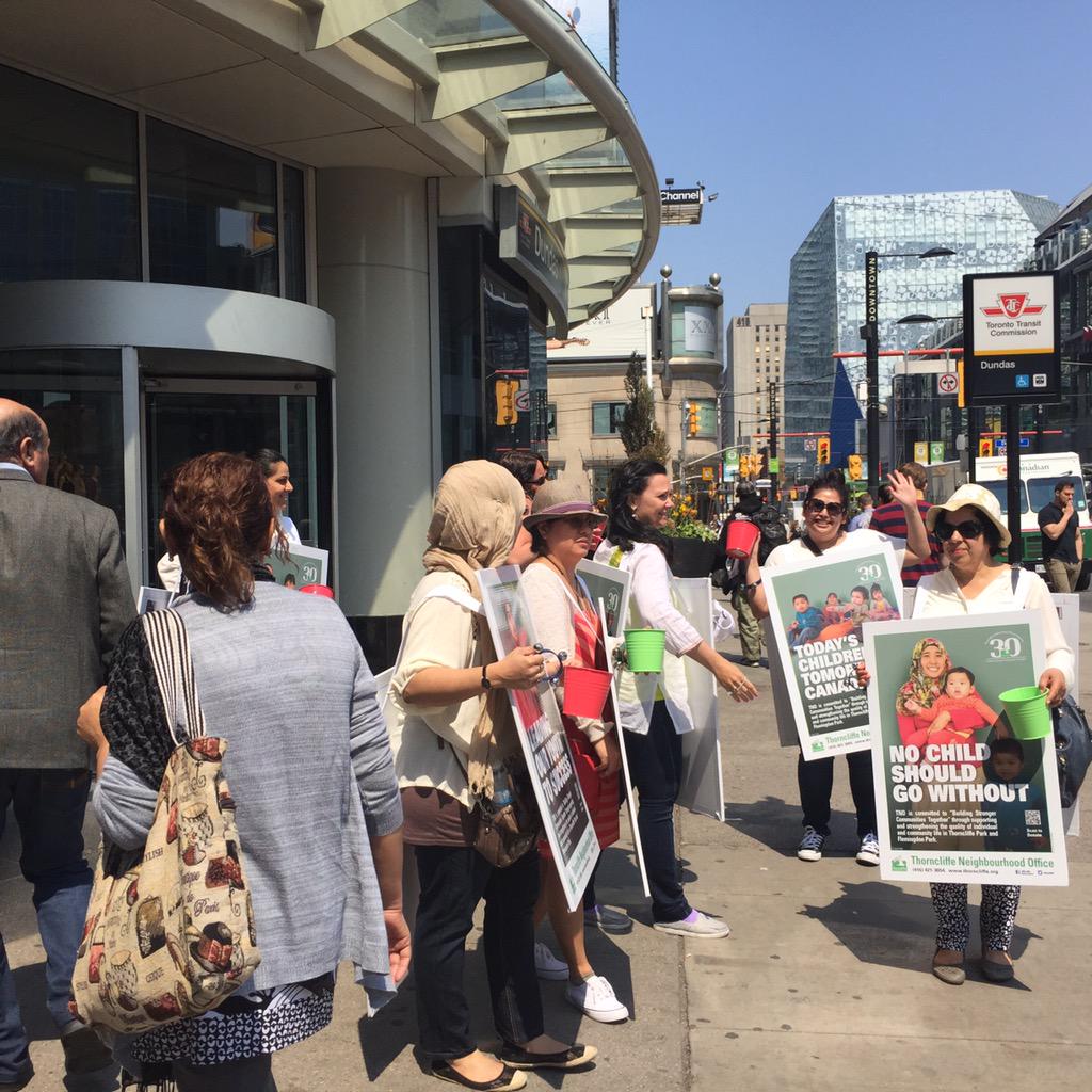 tno30th's tweet photo. @TNOthorncliffe support our fundraising event at Dundas Square http://t.co/h6bCxXSxLz