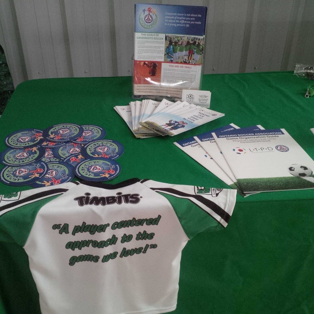 NorWestSoccerL's tweet photo. @OSA_Tweeter Spreading the good #LTPD word at the London Sports Expo all day May 9! @SportsXpressLON @BMOSoccer http://t.co/K6E8zmvOvd