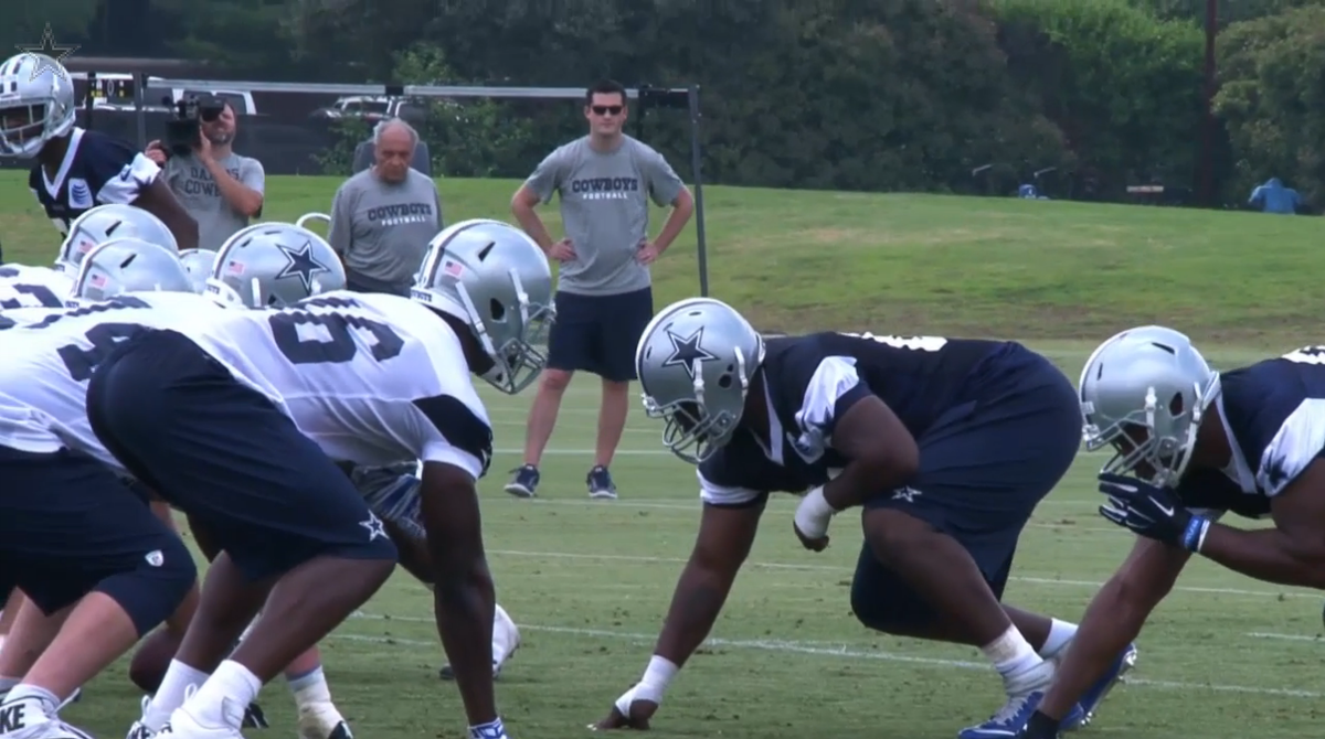 dallascowboys's tweet photo. FIRST LOOK: Watch rookies take the field for Day 1 of Cowboys' mini-camp http://t.co/LRqOS5eQa7 http://t.co/qFHmk1SnZp